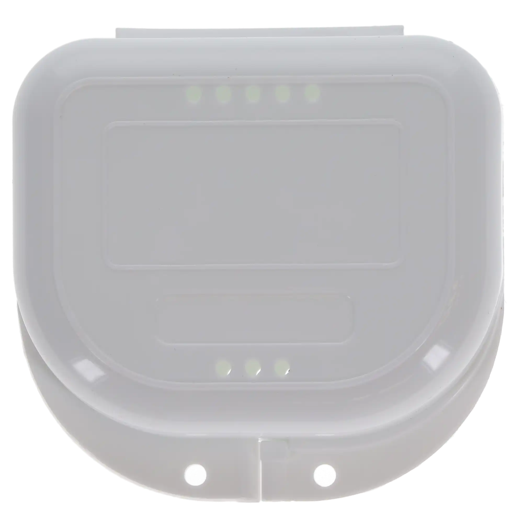 Plasdent - Chroma Retainer Box - White, 3-1/8"W x 3"L x 1"H, Package of 12 Boxes