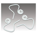 Plasdent - Flexform Flexible saliva ejectors, adjustable coil design, smooth edges, white