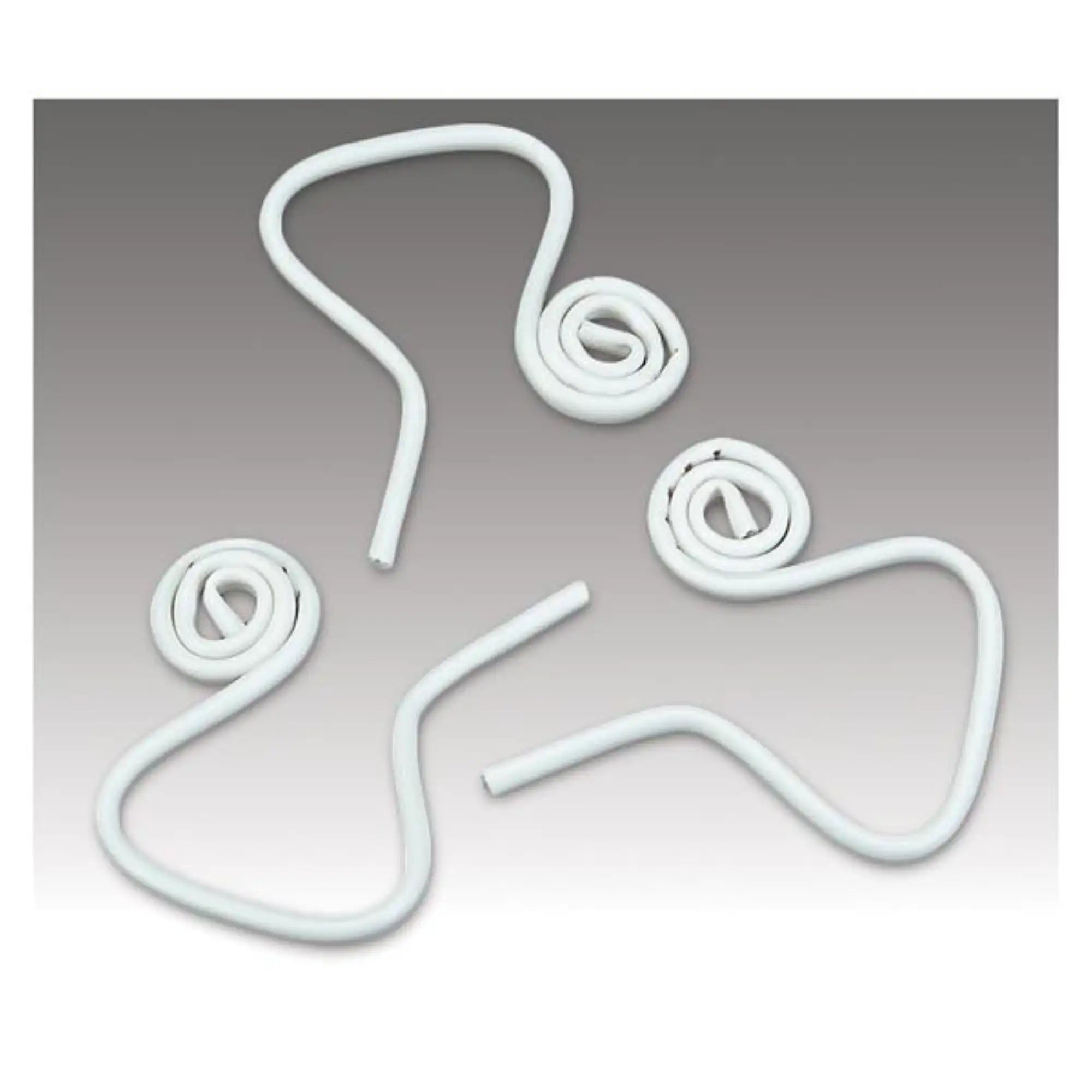 Plasdent - Flexform Flexible saliva ejectors, adjustable coil design, smooth edges, white