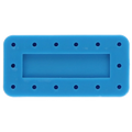 Plasdent - Rectangular Bur Block - Spectrum Blue, 14 Burs Capacity. Magnetic