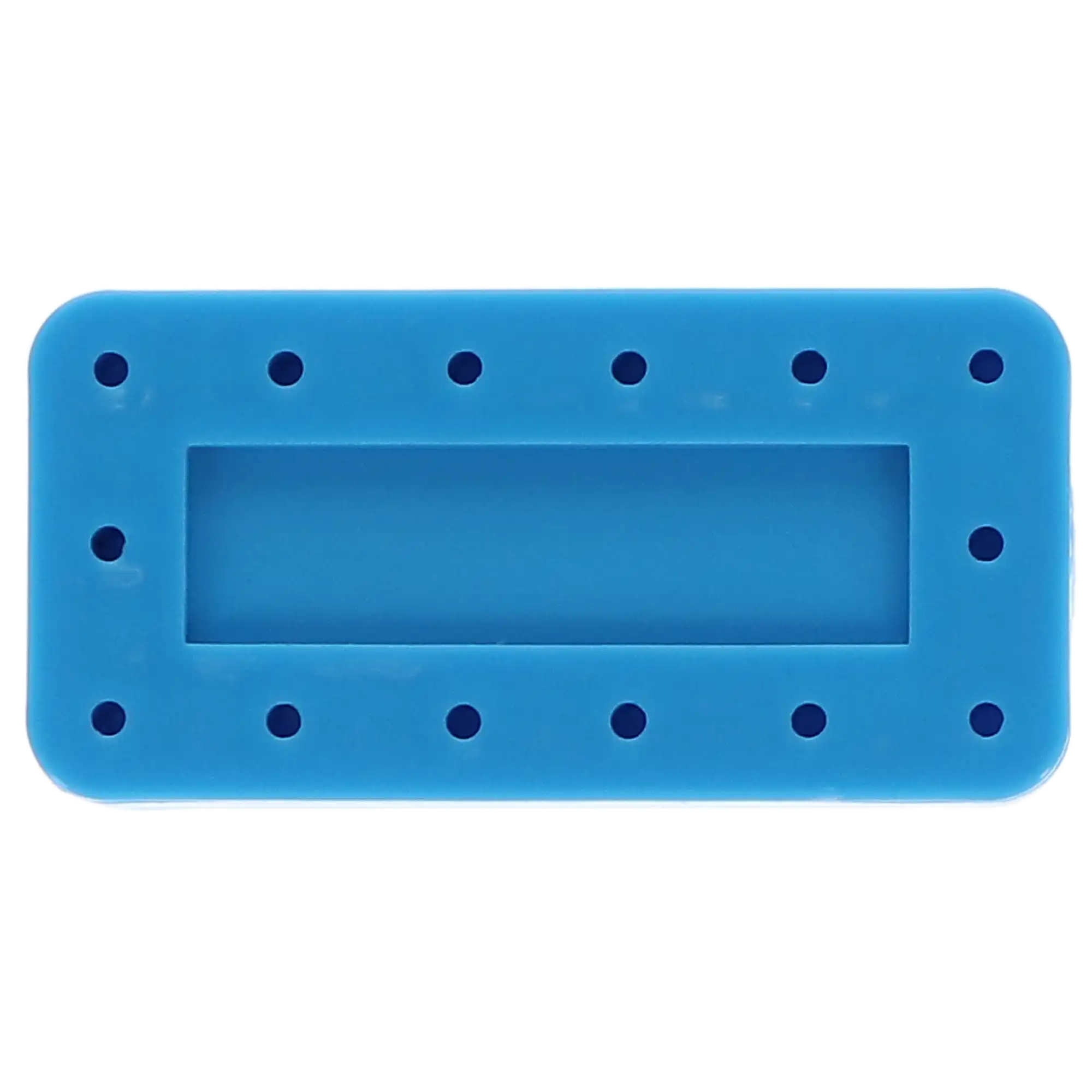 Plasdent - Rectangular Bur Block - Spectrum Blue, 14 Burs Capacity. Magnetic