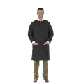 Medicom - SafeWear Hi-Perform Lab Coat Black Small 12/Pk