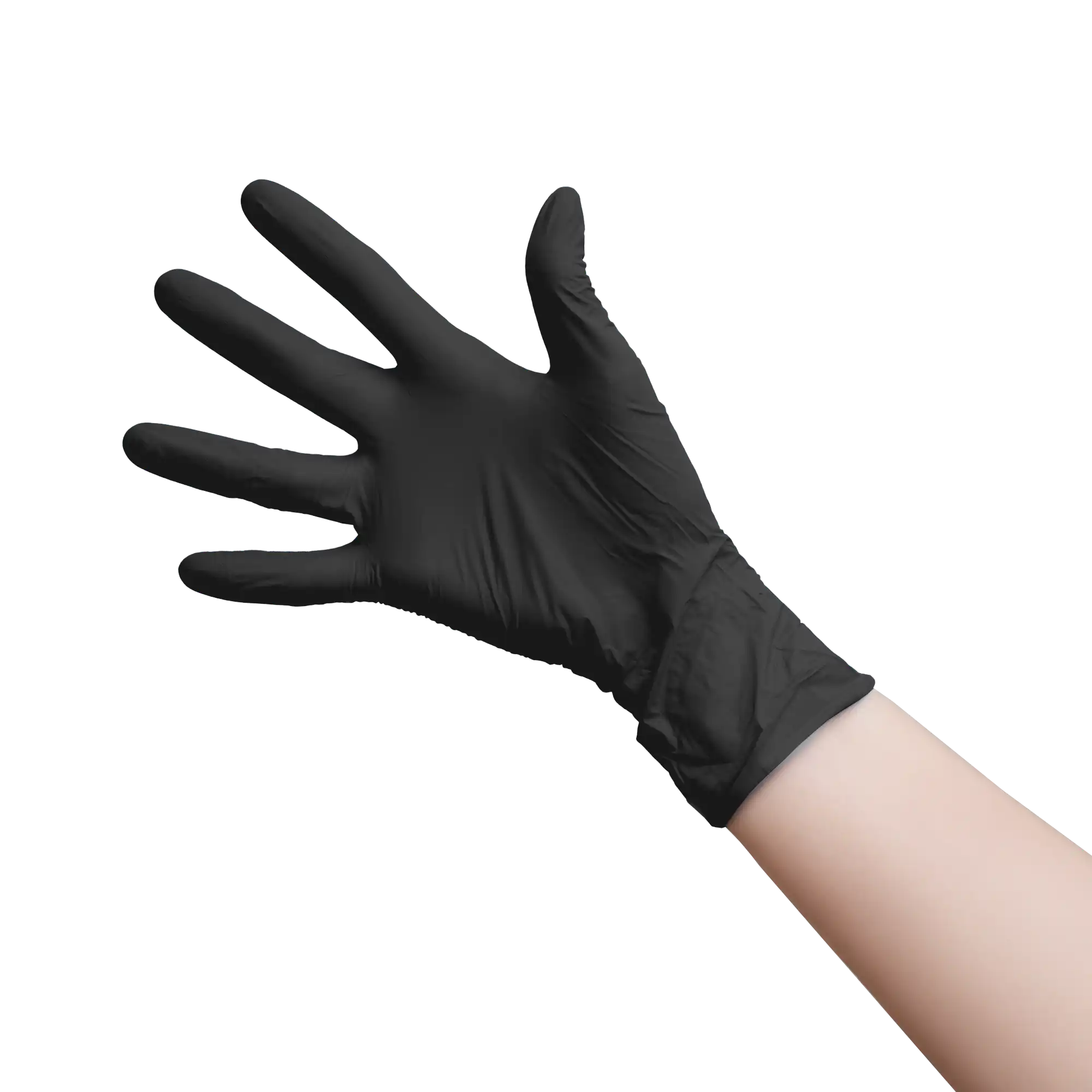 Aurelia Absolute Black Nitrile Gloves Medium 200/Box