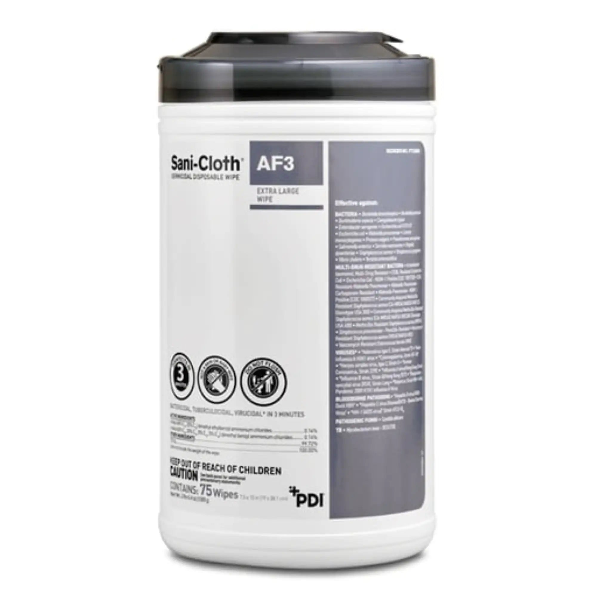 Sani-Cloth AF3 Germicidal Disposable Wipe, X-Large, 7.5" x 15", 75/Canister - Complete Buyer’s Guide