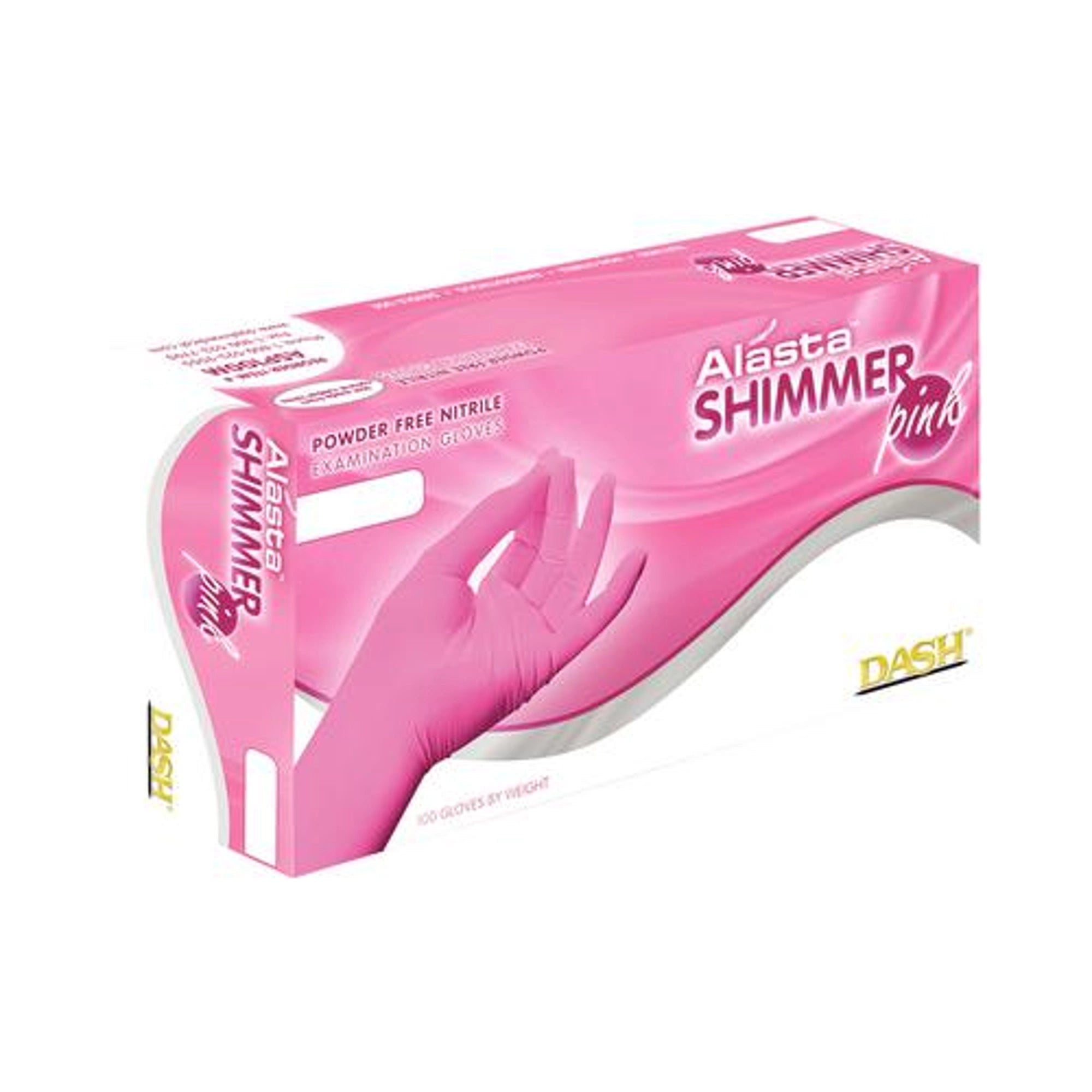 Alasta Shimmer Nitrile Glove, Powder-Free, Pink, Medium, 100/Box - Complete Buyer’s Guide