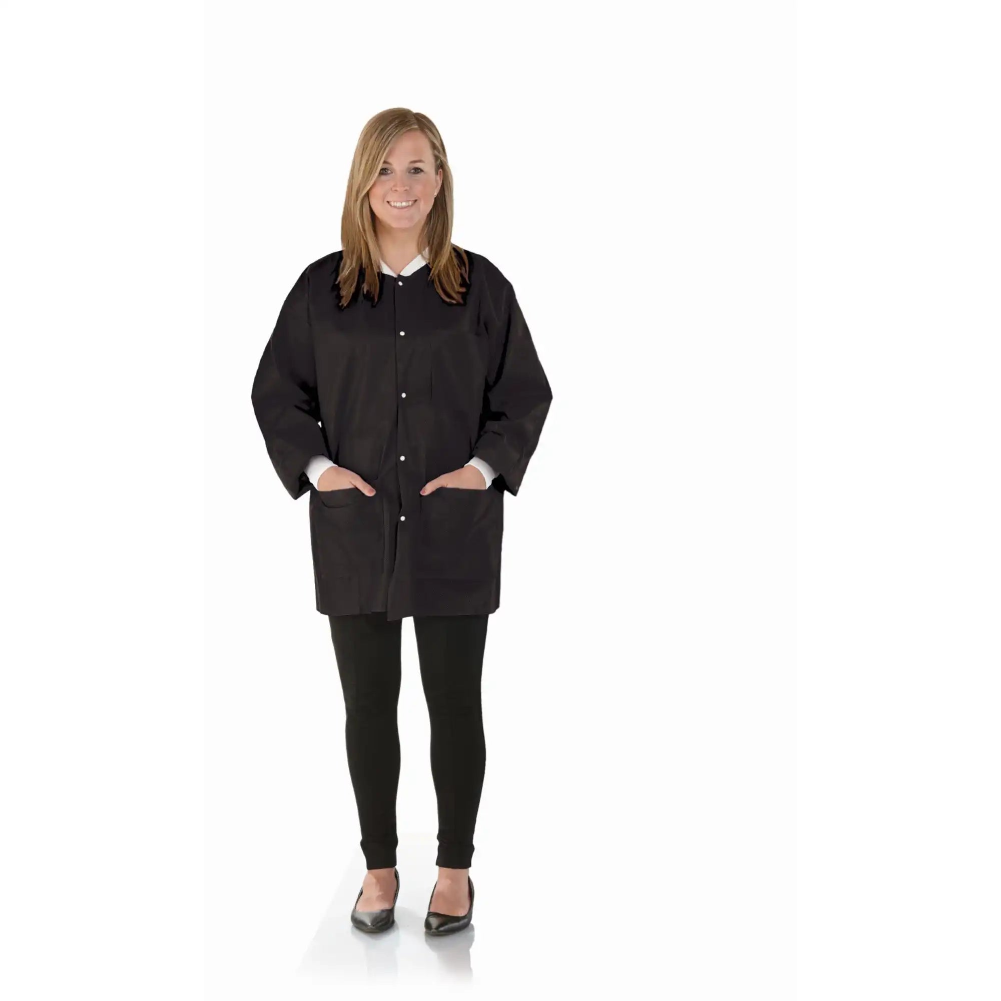 SafeWear Hipster Jacket, Jet Black, Medium, 12 per Pack - Complete Buyer’s Guide
