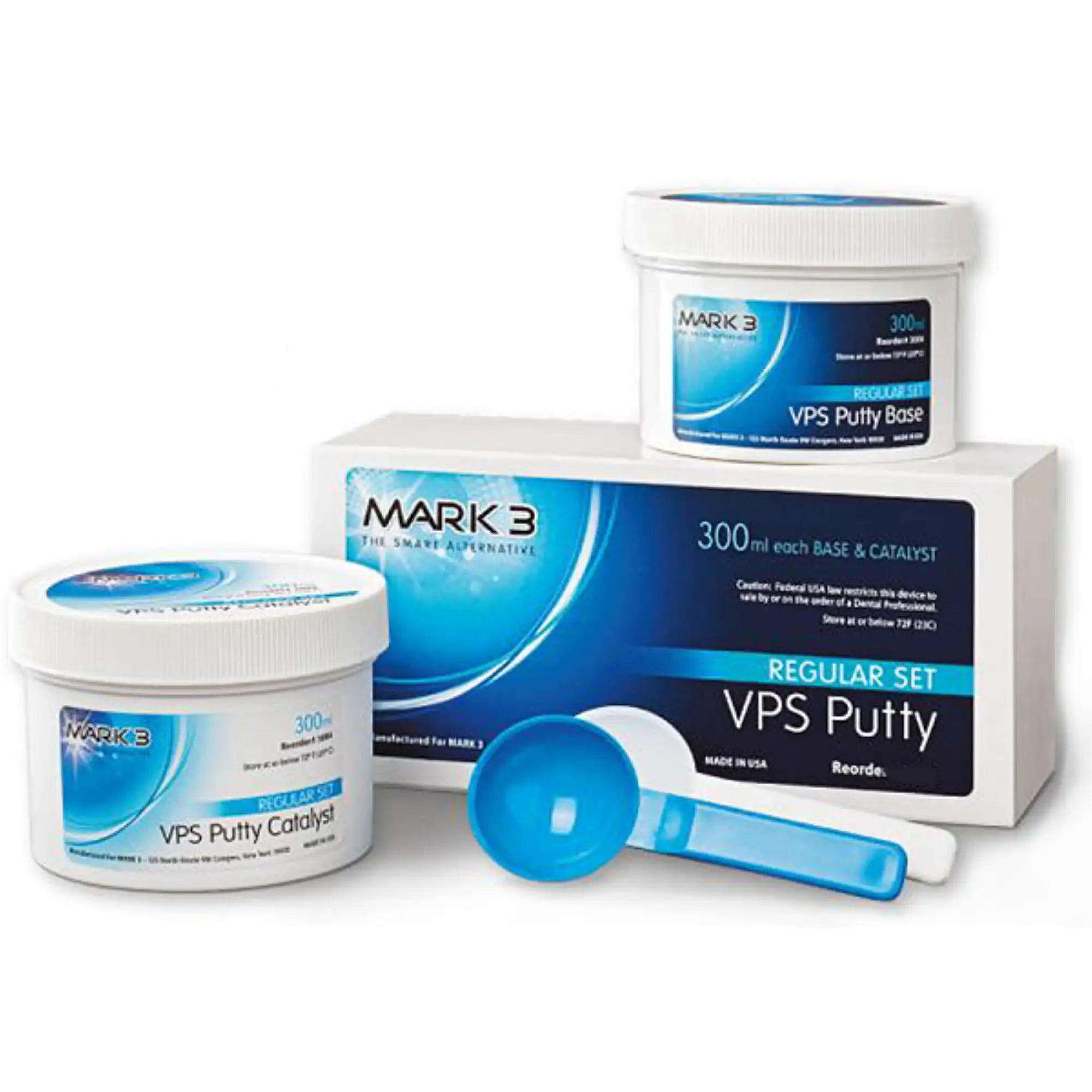 Mark3 - Vps Putty Fast Set 300 Ml Base & Catalyst 1:00 Work Time 3:00 Time. Precise Detail