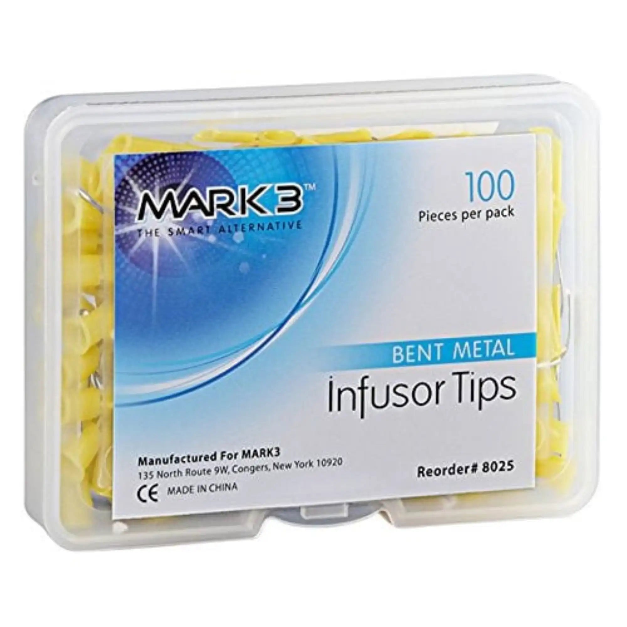 Mark3 - Infusor Tips Metal Bent 100/pk.