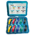 QwikStrip - Double-Sided Assorted Abrasive Strips, 10-pc Kit.