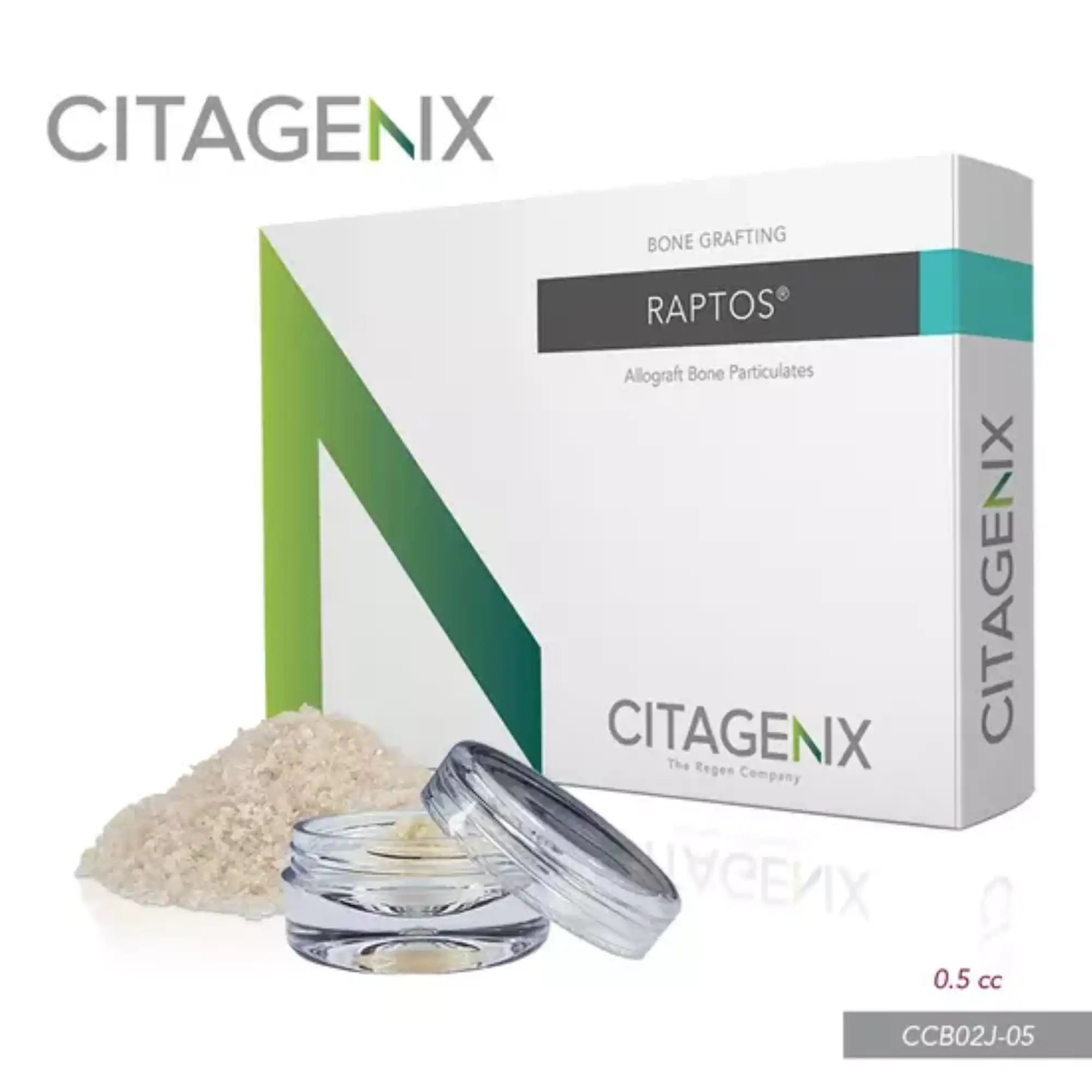 Citagenix - Allograft Particles - Raptos .5cc Cortico-Cancellous allograft .25-1mm jar
