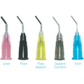 Pac-Dent - Blue 25 gauge Etchant Tips - Pre-Bent Applicator Needle Tips