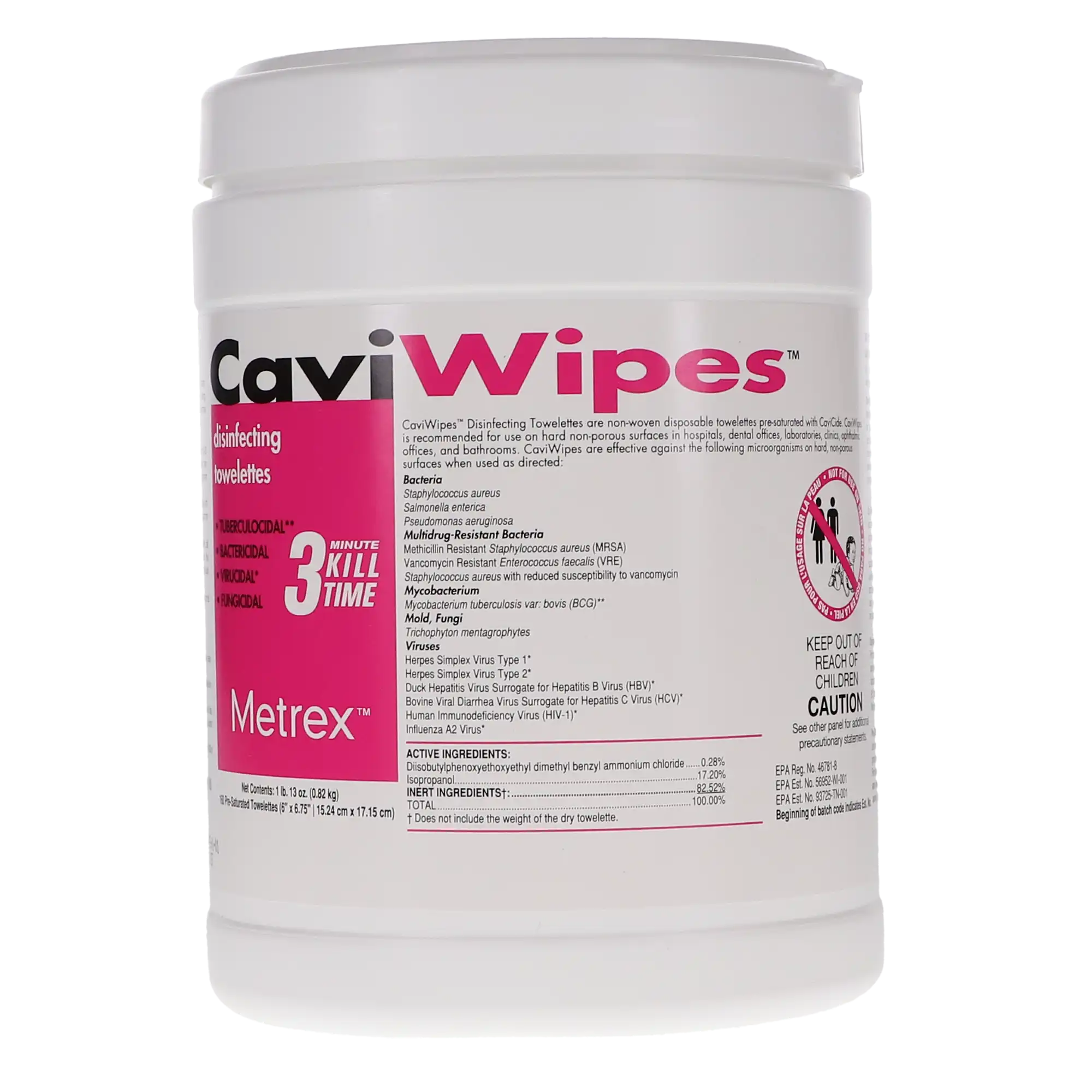 CaviWipes Surface Disinfectant Towelettes