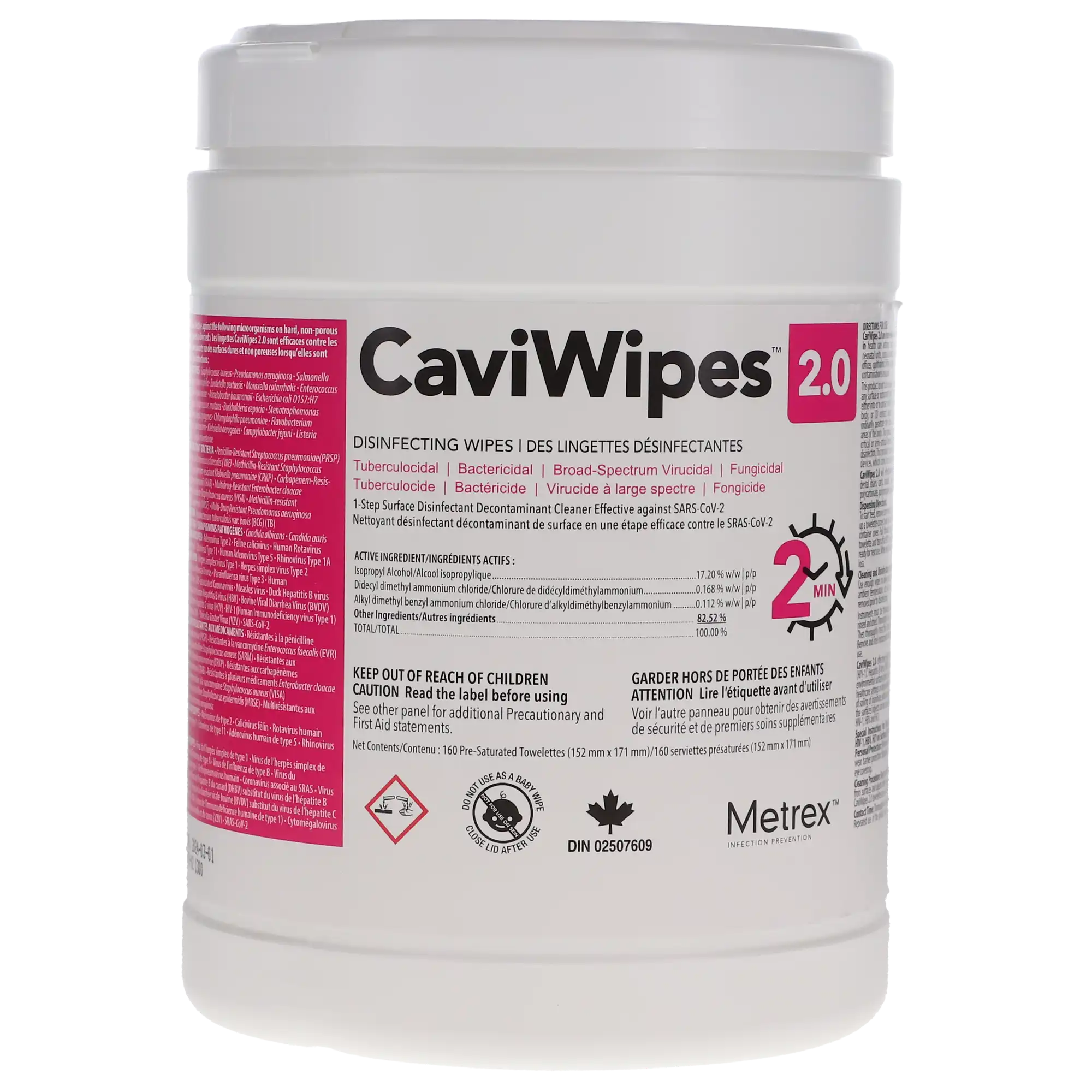 CaviWipes 2.0 Disinfectant Towelettes