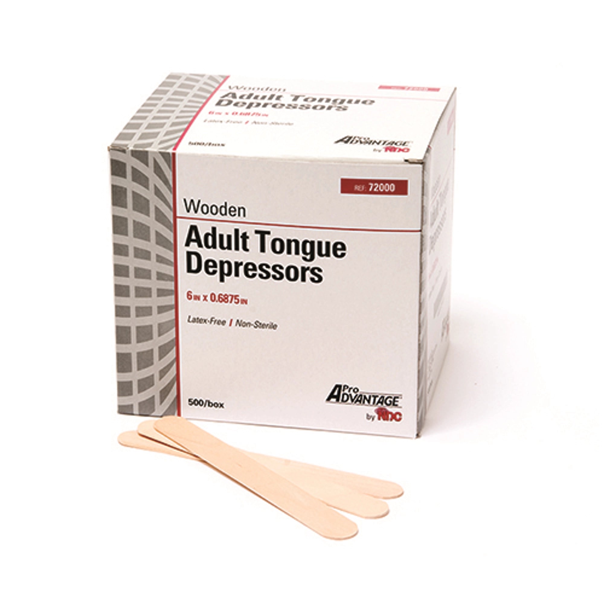 ProAdvantage - 6'' x 11/16''  Tongue Depressor, box of 500