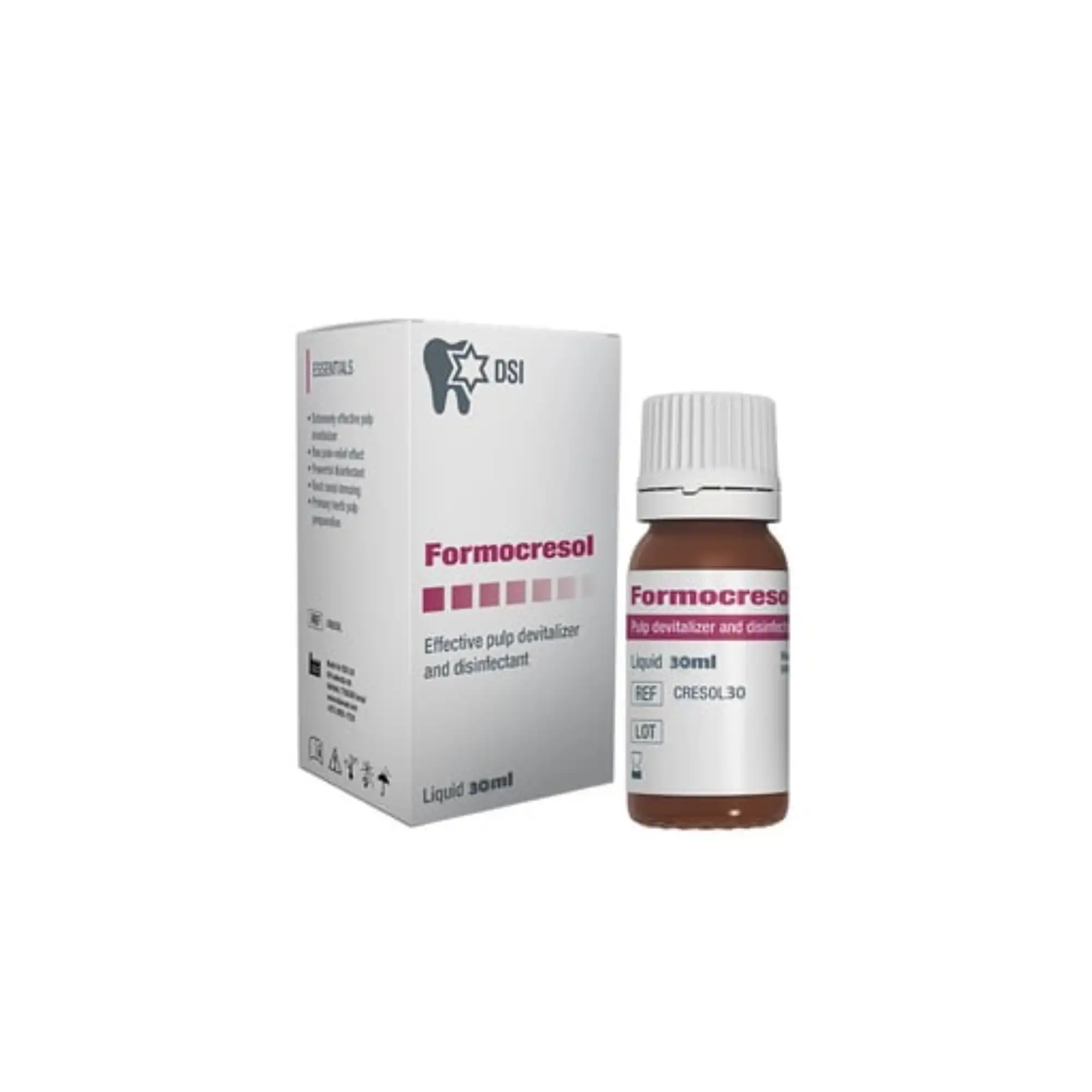 DSI - Formocresol Pulp Devitalizer & Disinfectant Solution 30 Ml | Bactericide