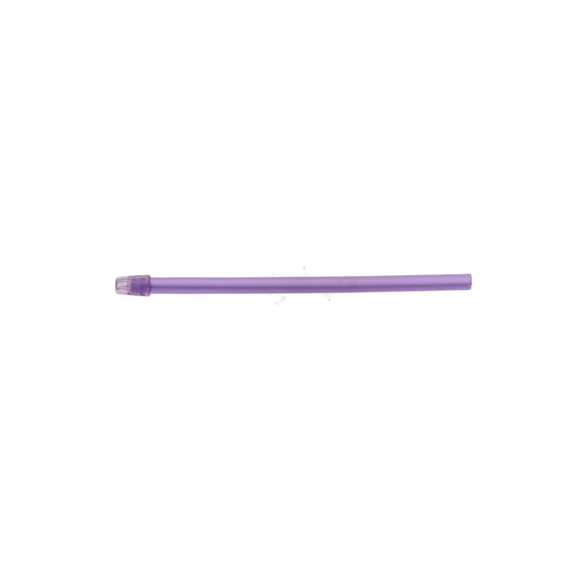 SafeBasics 6" Saliva Ejectors Clear Lavender w/ Lavender