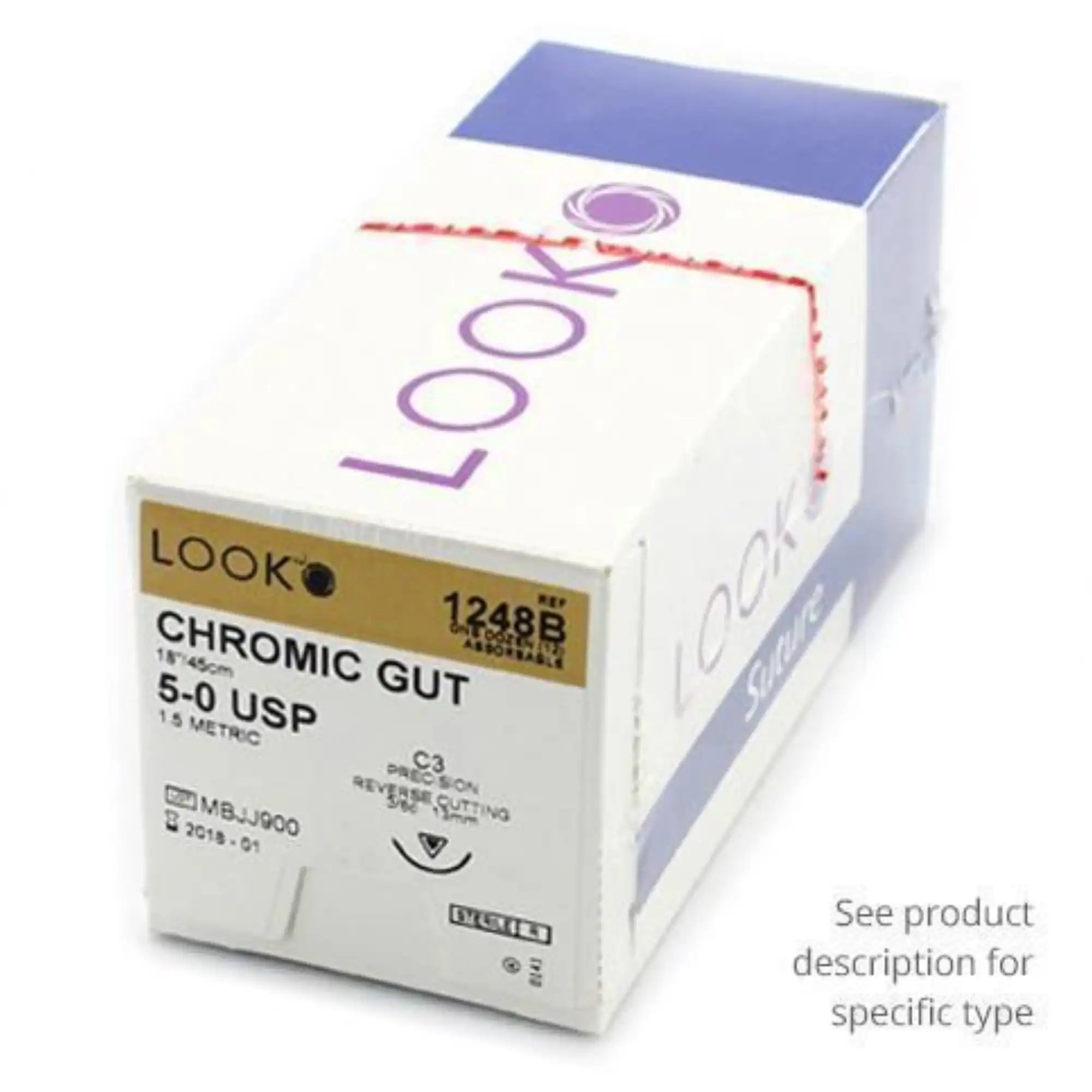 Look - Suture - 4/0, 18 - Chromic - C-26
