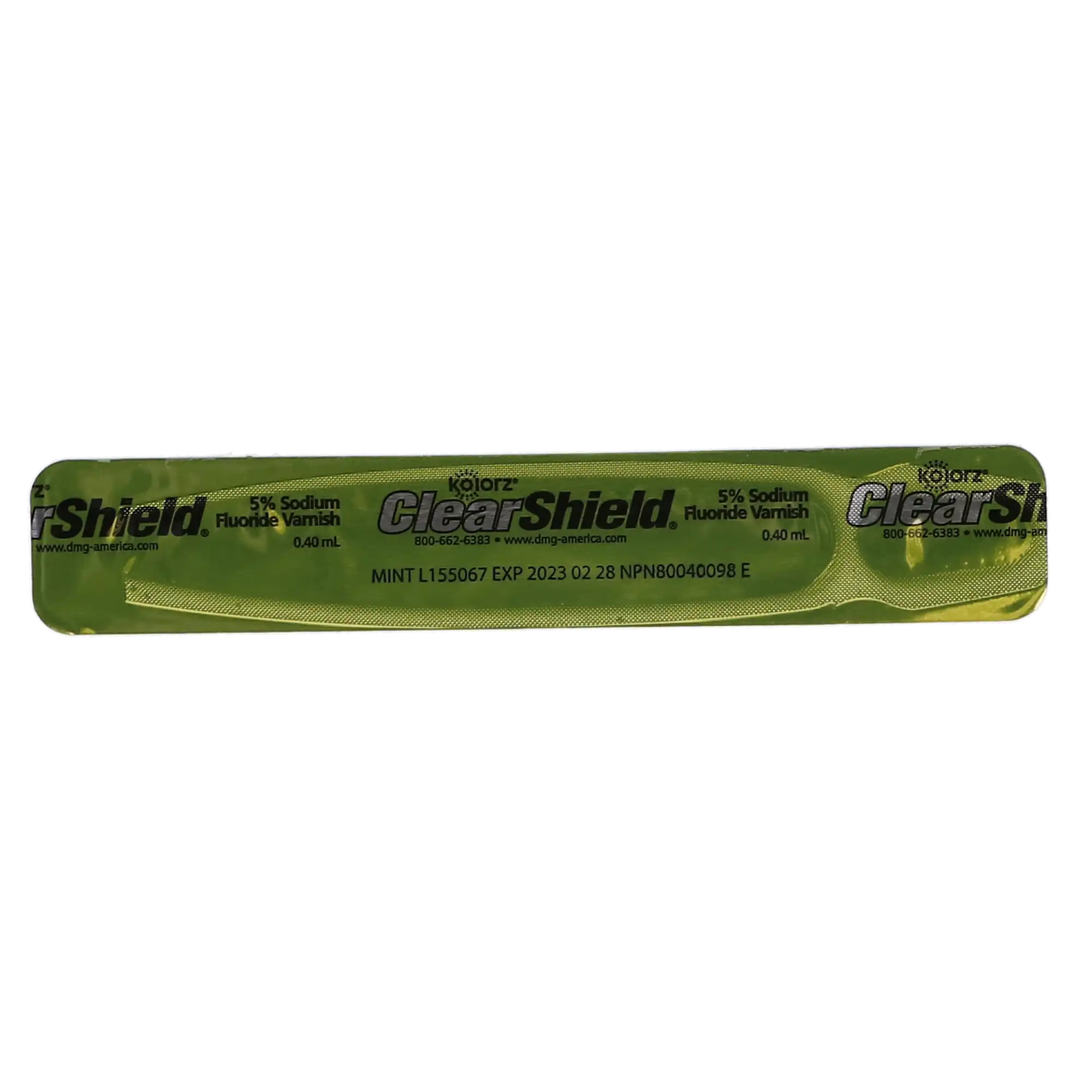 DMG - Kolorz ClearShield Fluoride Varnish Mint 200/Pk