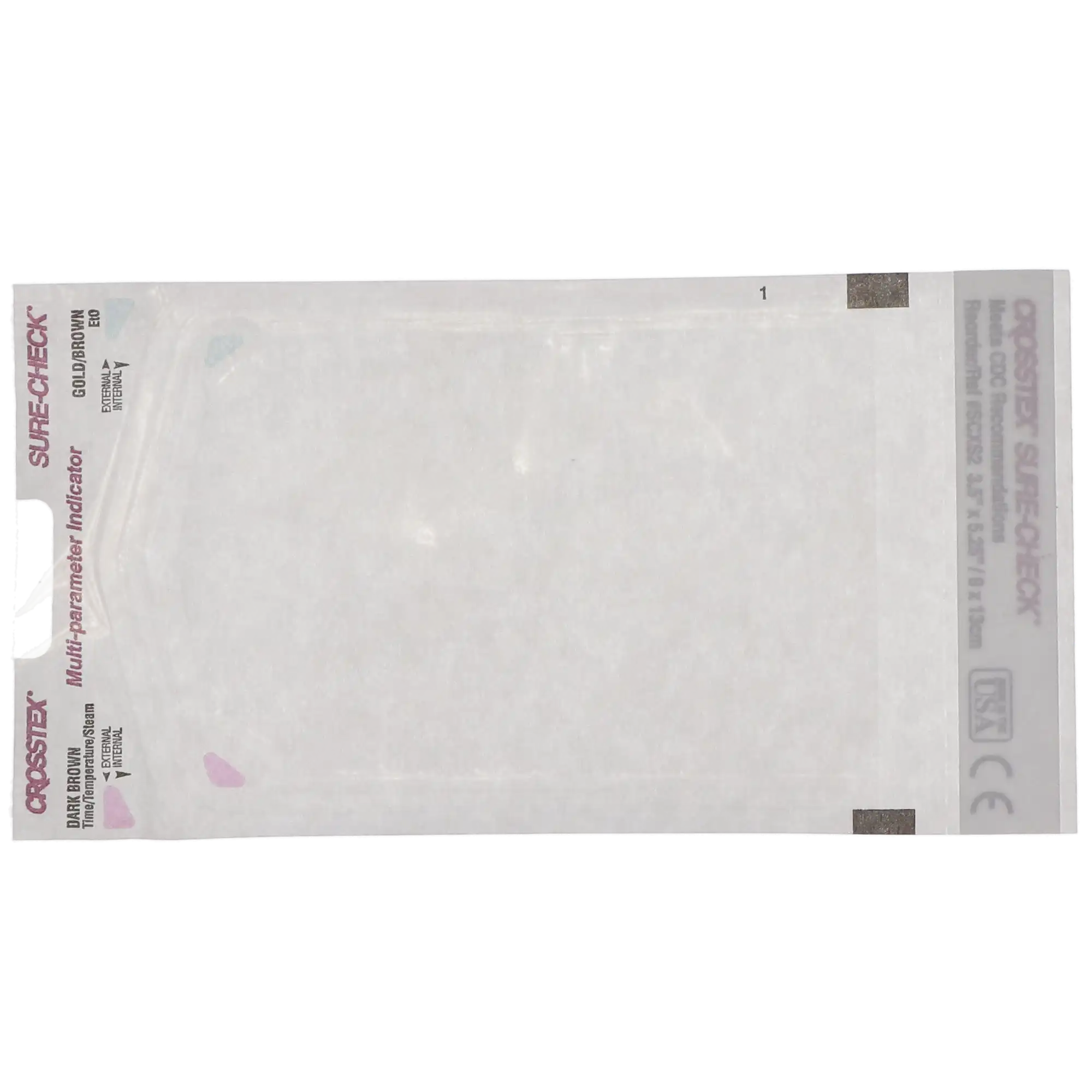 Crosstex - Sure-Check - Sterilization Pouches - 3.5 x 5.25