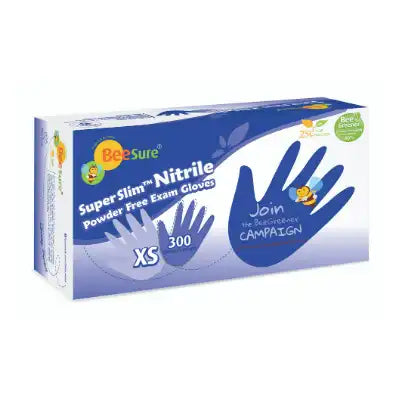 BeeSure SuperSlim Nitrile Exam Gloves