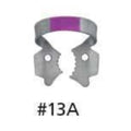 Coltene - Hygenic Fiesta Color Coded Clamps. #13A (pink) winged metal dam clamp. Serrated