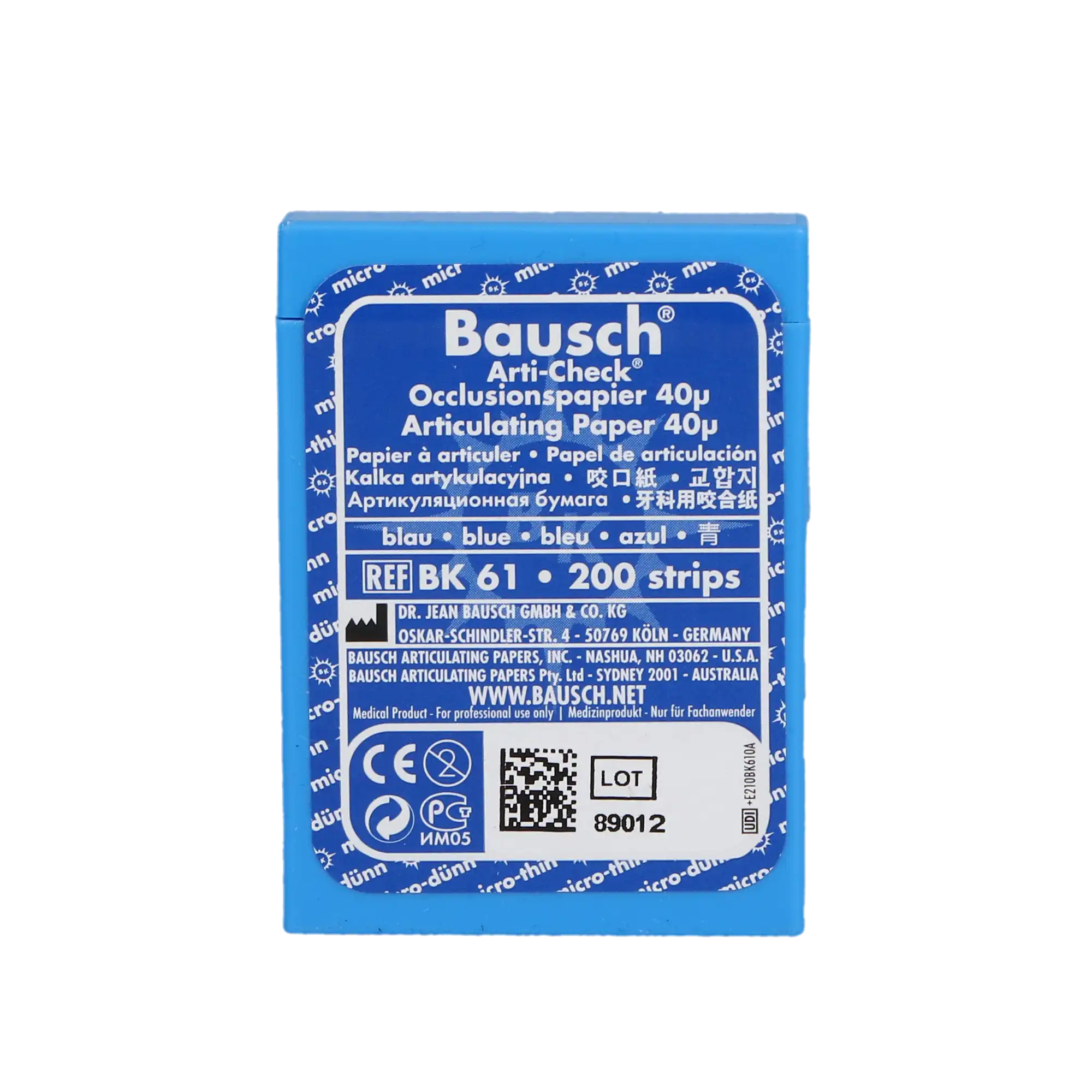 Arti-Check Micro-Thin. 0016" (40 Microns) Blue Articulating Papers, 200/Pack - Complete Buyer’s Guide