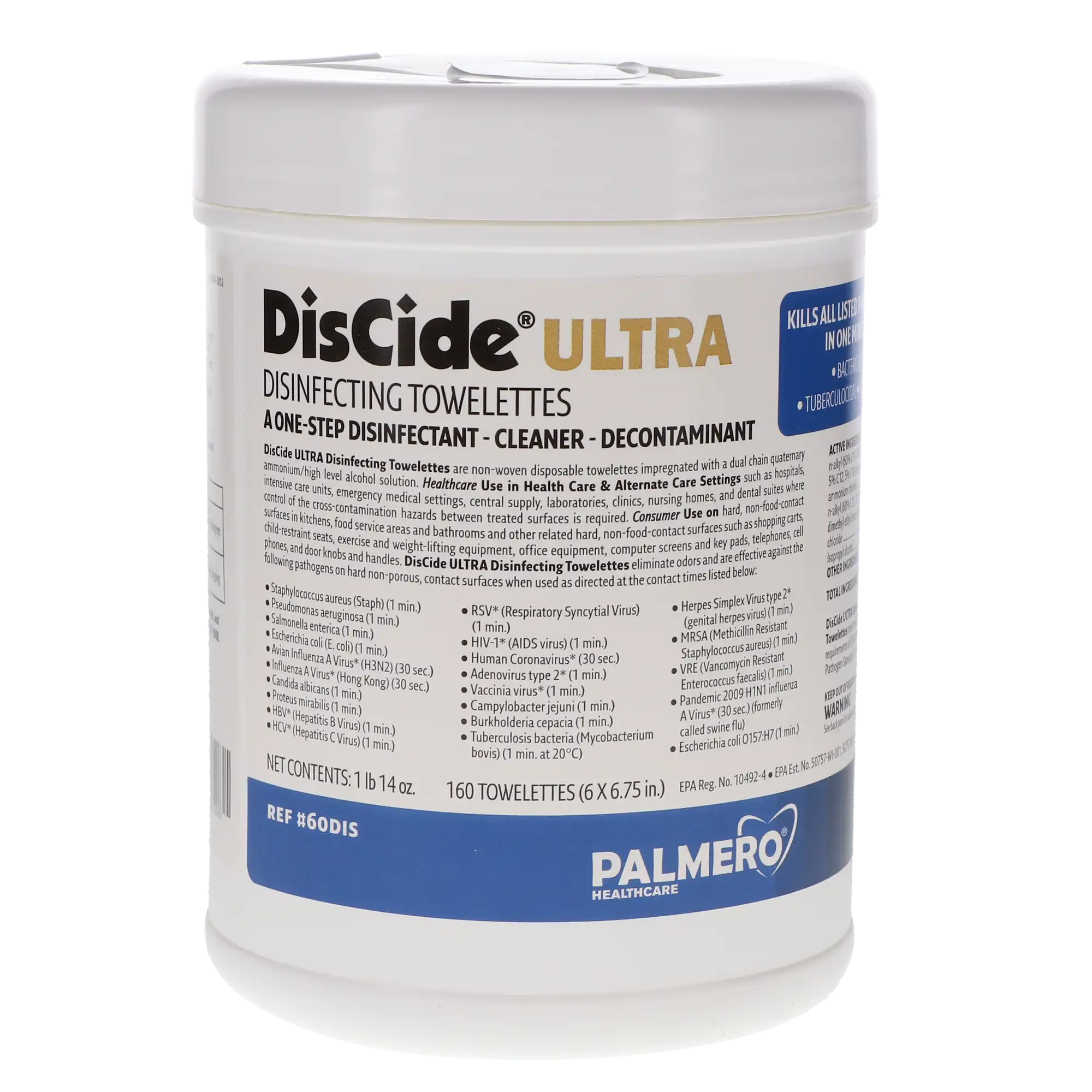 DisCide Ultra Disinfecting Towelettes 6" x 6.75" 160/Can - Complete Buyer’s Guide