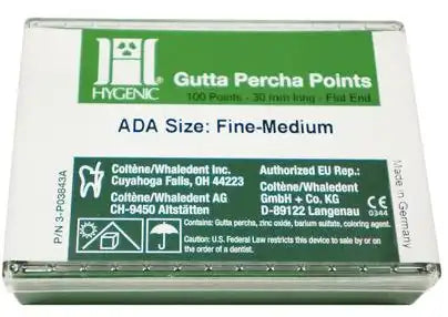 Hygenic Gutta Percha Points, Fine-Medium, Box of 100 - Complete Buyer’s Guide