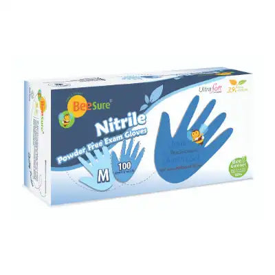 BeeSure Nitrile Exam Gloves, Non-Sterile, Powder-free, Blue, X-Small, 100/Box - Complete Buyer’s Guide