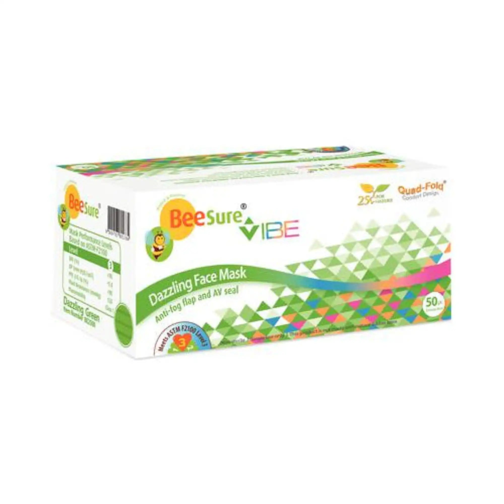 Beesure Vibe Face Masks, Dazzling Green, 50/Box - Complete Buyer’s Guide
