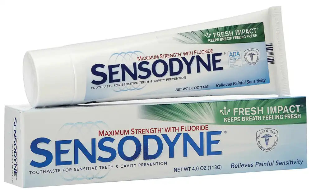 Sensodyne® Extra Whitening Toothpaste, Trial Size. 0.8 oz. tube, 12/pkg, 3 pkg/cs (36 tubes total)