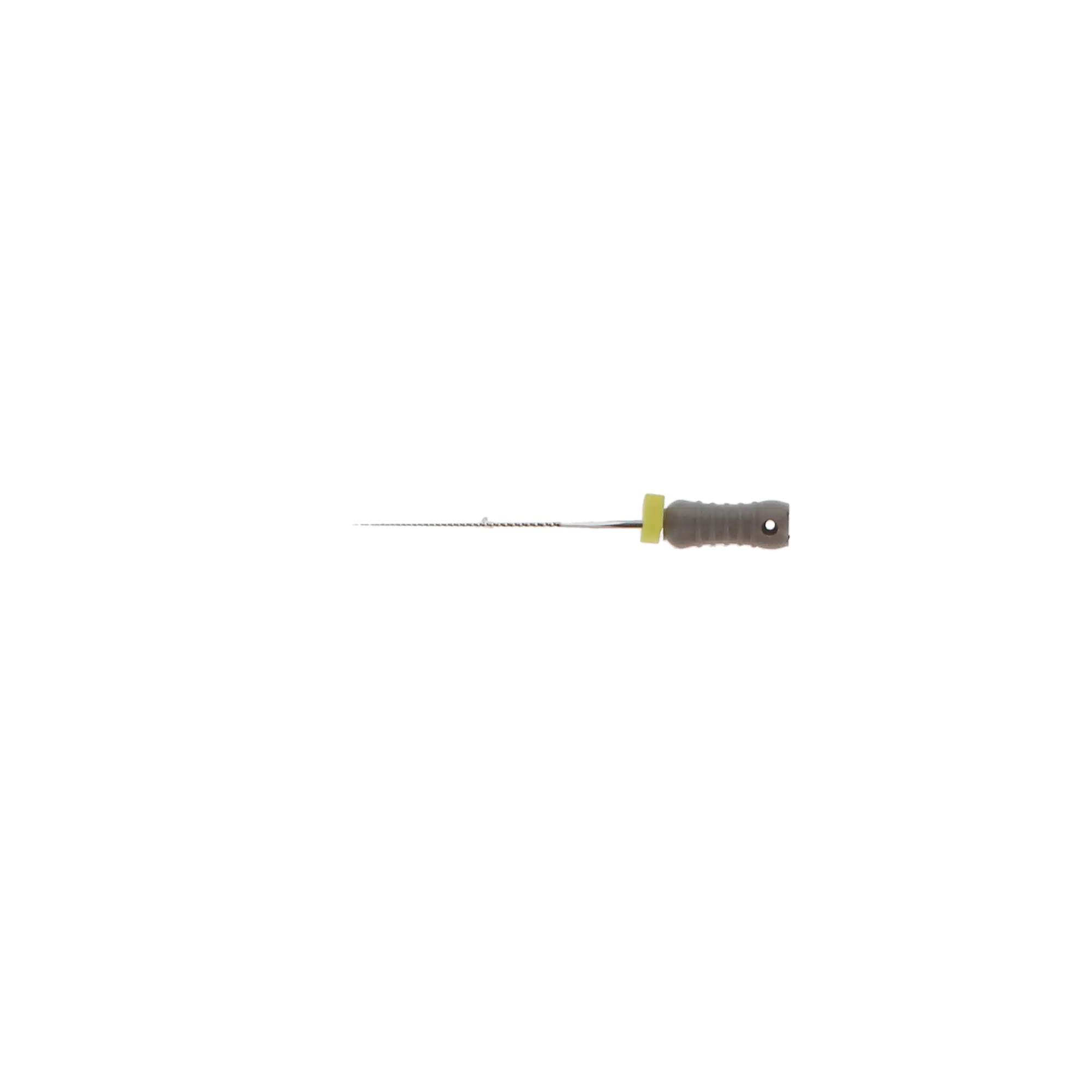 Stainless Steel K-File with Plastic Handle & Endo Stop, 25 mm, 0.02 Taper, # 8, Grey, 6/Pk, MK2508