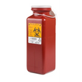 Sharps Container 1.7Qt Tamper Resistant Lid Red