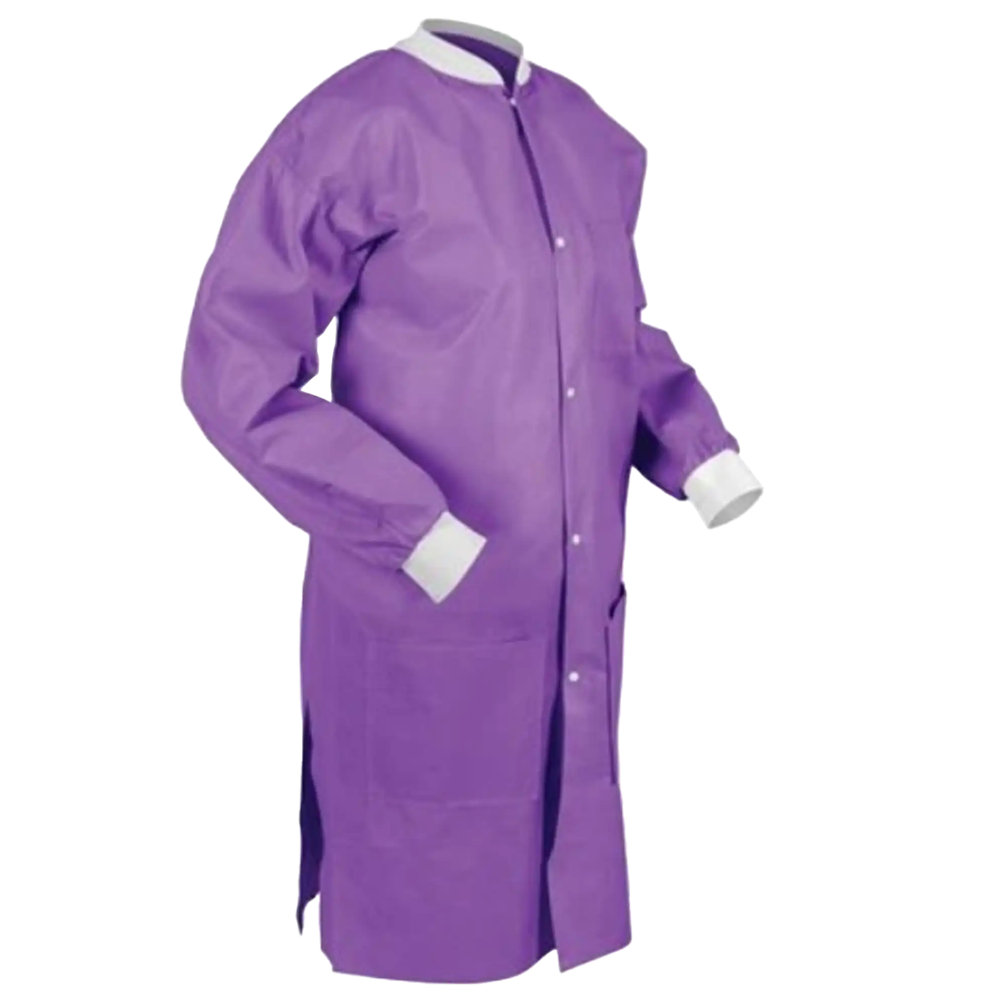 Medicom - SafeWear Hi-Perform Lab Coat Purple Large 12/Pk