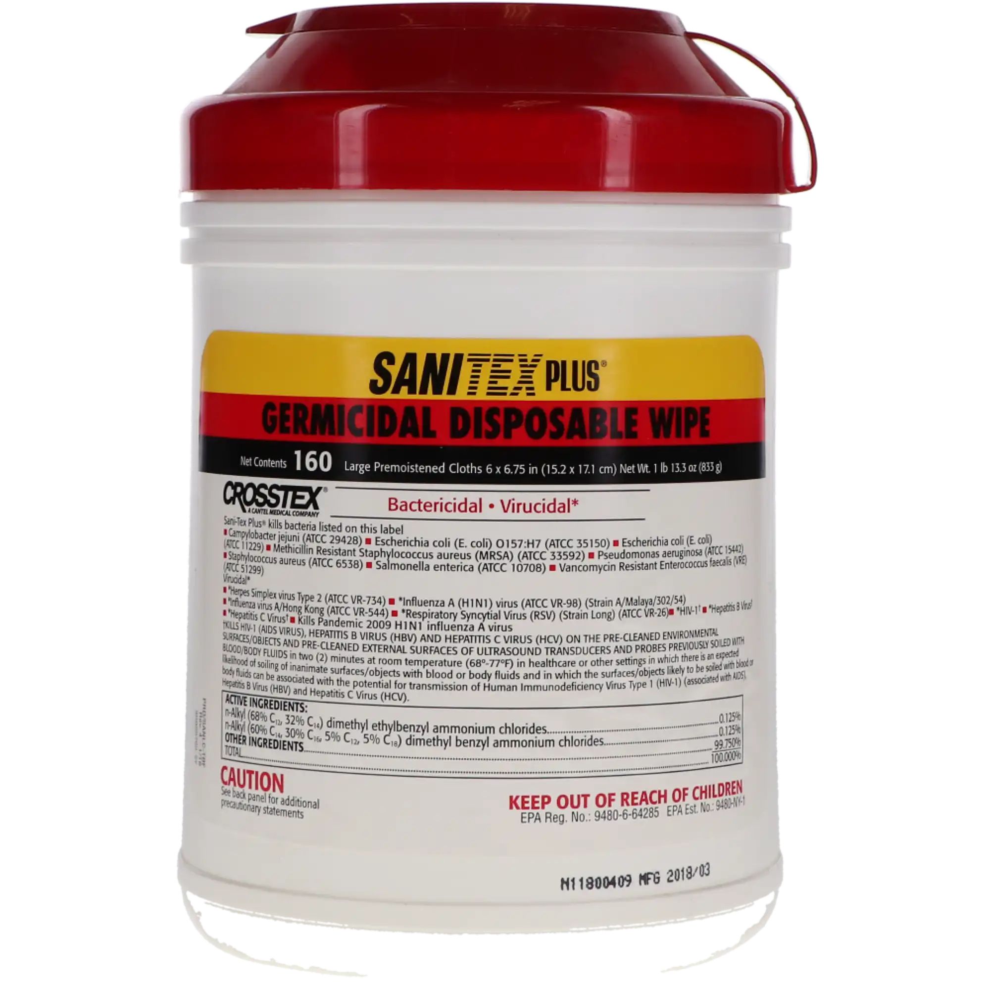 Sani-Cloth Plus Germicidal Wipes
