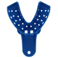 Plasdent - #4 Impression Tray/Med Lower Blue, 12Pcs/Bag