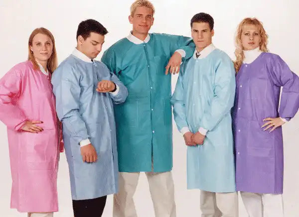 Extra-Safe Lab Coats, Ceil Blue, Knee-Length, Light-Weight, Large, 10/Pack - Complete Buyer’s Guide